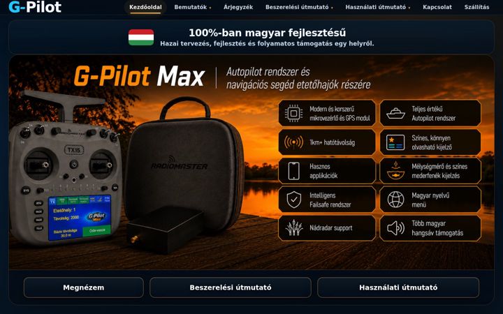 Screenshot of g-pilot.hu