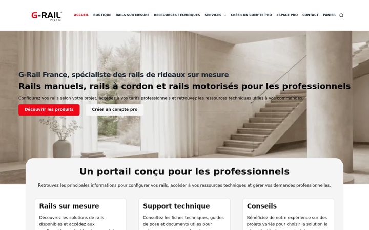 Screenshot of g-rail-france.fr