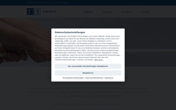 Screenshot of g-recht.org