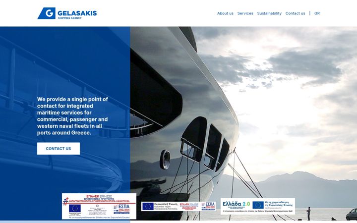 Screenshot of g-shippingagency.gr