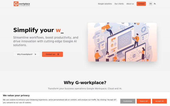Screenshot of g-workplace.com
