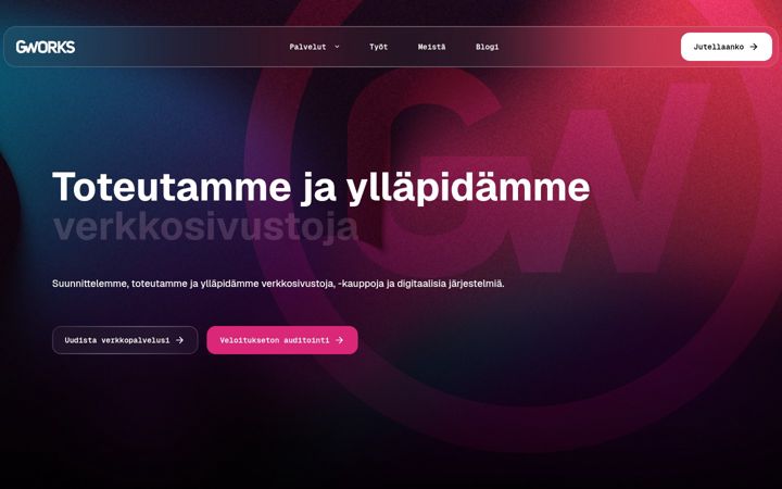 Screenshot of g-works.fi