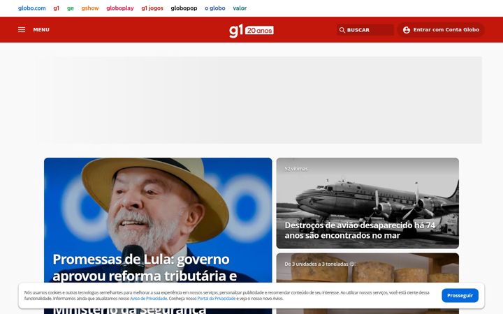 Zrzut ekranu g1.com.br