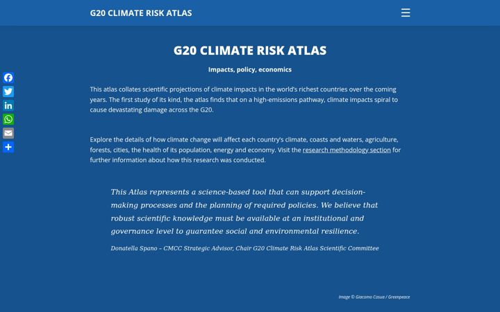 Screenshot of g20climaterisks.org