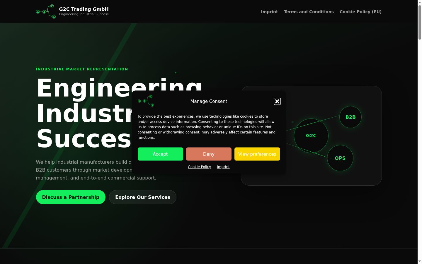 Screenshot van de toestemmingsbanner zoals getoond vóór enige interactie