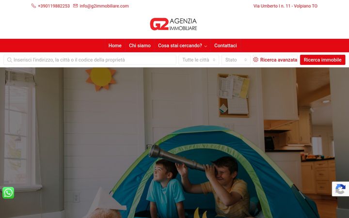 Ekraanipilt saidist g2immobiliare.com