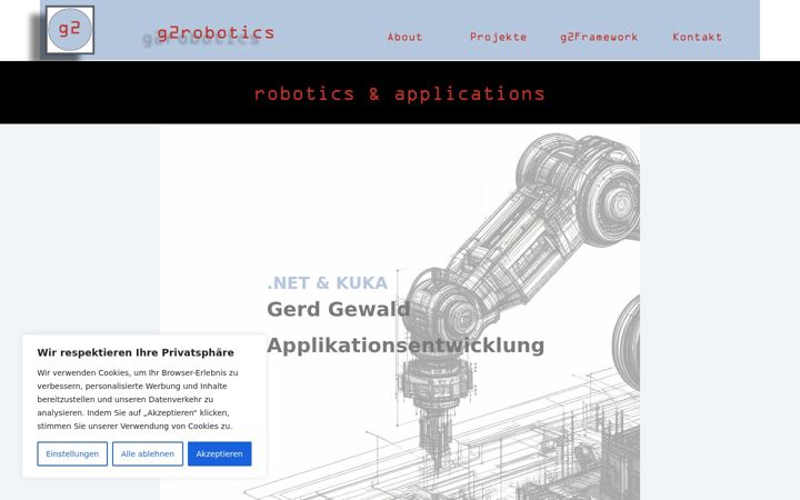Screenshot of g2robotics.de