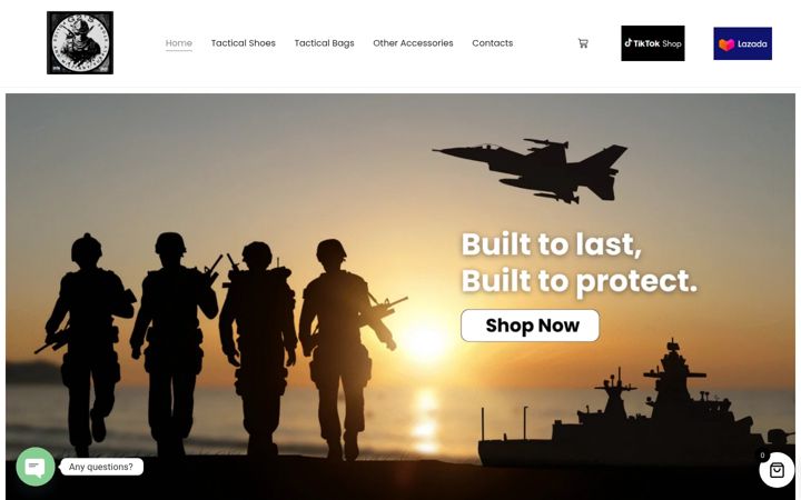 Screenshot of g2tacticals.com