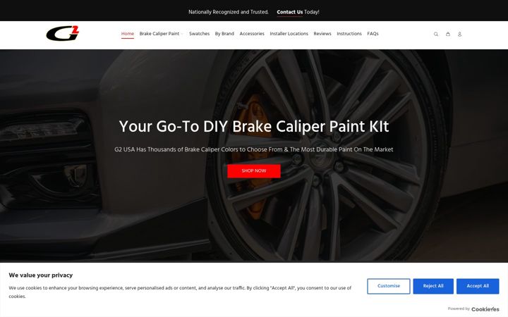 Screenshot of g2usa.com