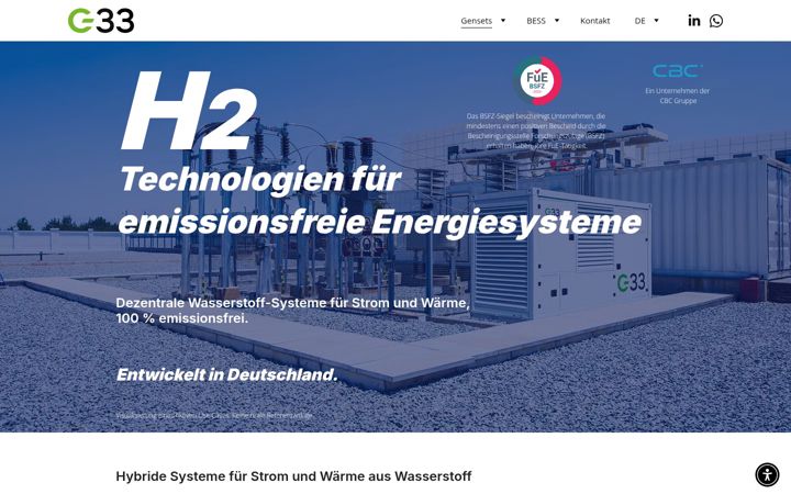Screenshot of g33energy.com