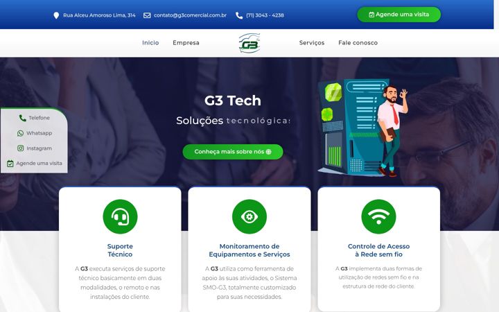 Screenshot of g3comercial.com.br