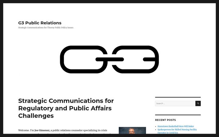 Screenshot of g3publicrelations.com