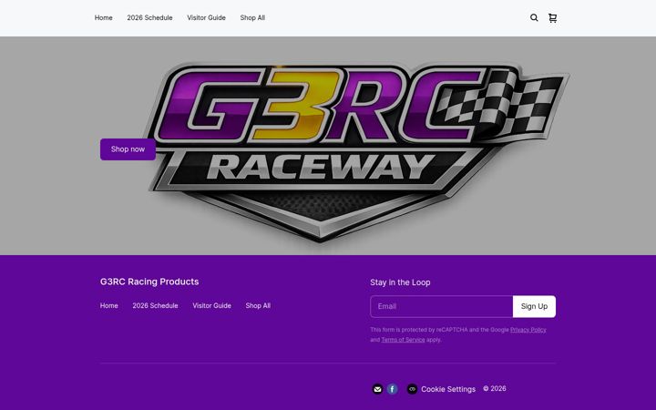 Screenshot of g3rcracingproducts.com