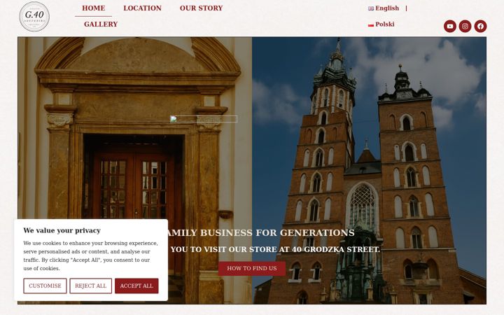 Screenshot of g40souvenirs.pl