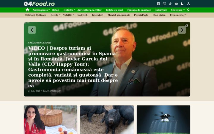 Screenshot of g4food.ro