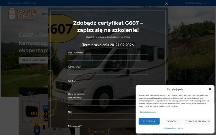 Screenshot of g607szkolenia.pl