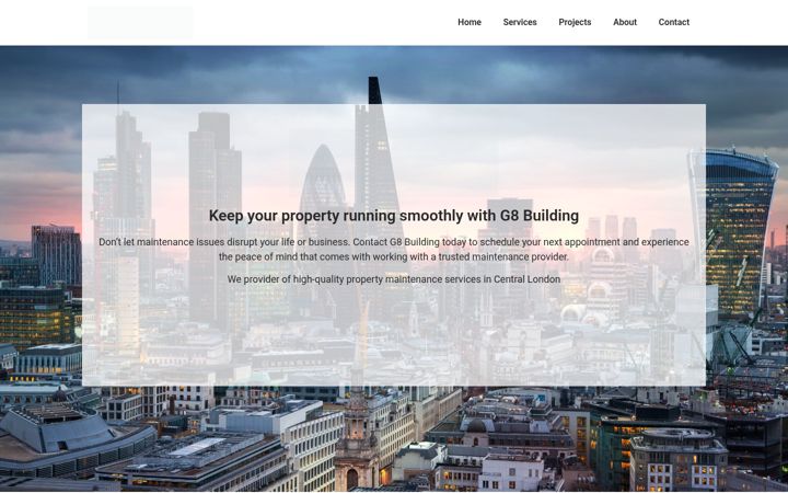 Screenshot of g8building.co.uk