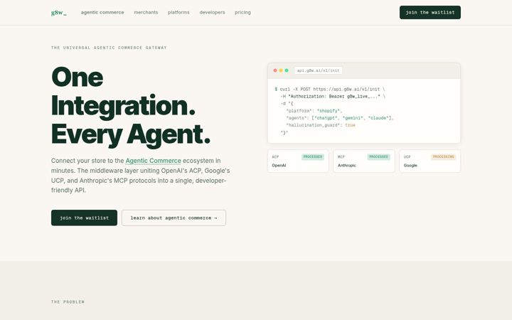 Screenshot of g8w.ai