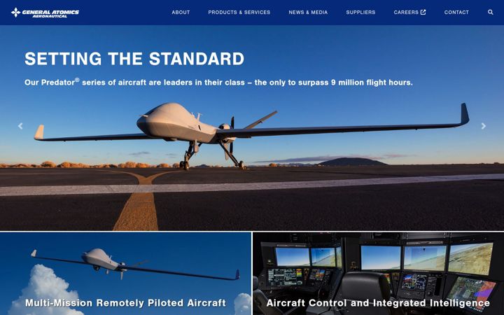 Screenshot of ga-asi.com