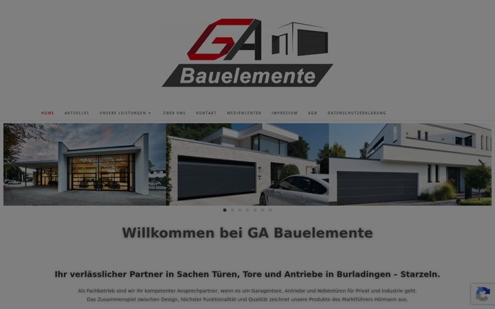 Screenshot of ga-bauelemente.de