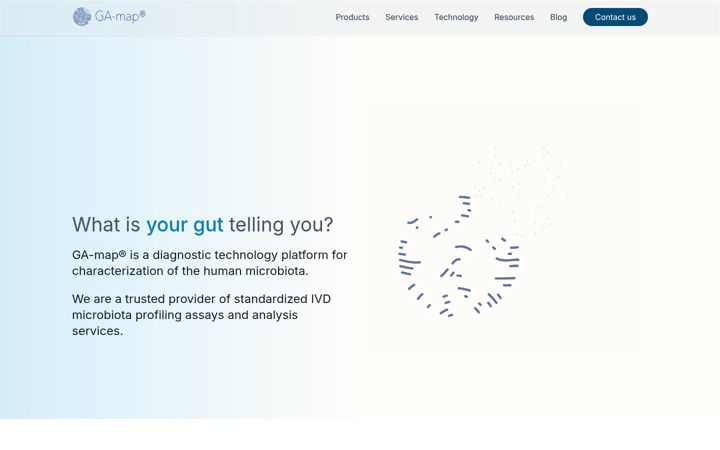 Screenshot of ga-map.com