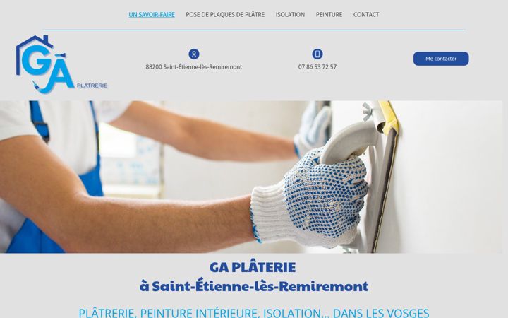 Screenshot of ga-platrerie-88.fr
