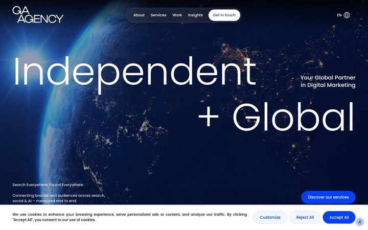Screenshot of ga.agency