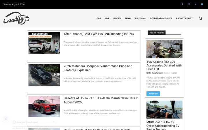 Screenshot of gaadify.com
