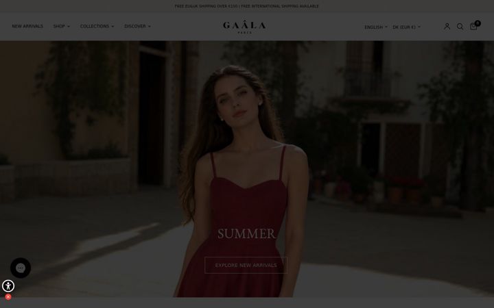 Screenshot of gaala.com