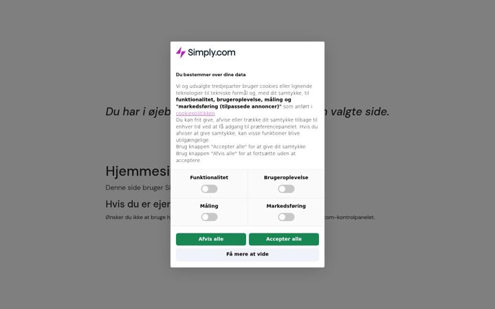 Screenshot of gaardhotellet.dk