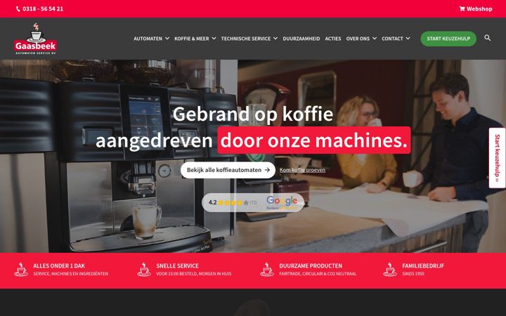 Screenshot of gaasbeek.nl