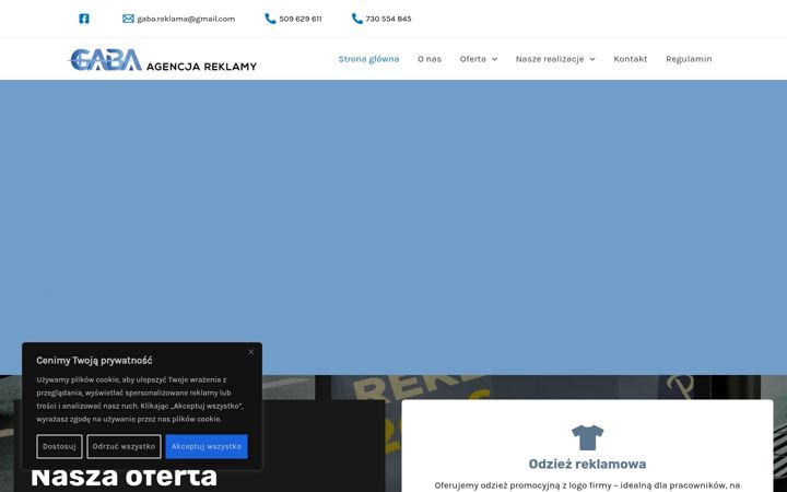 Screenshot of gaba.net.pl
