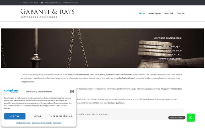 Screenshot of gabanyierays.com.br