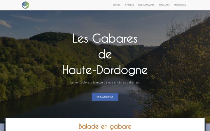Screenshot of gabares-correze.fr
