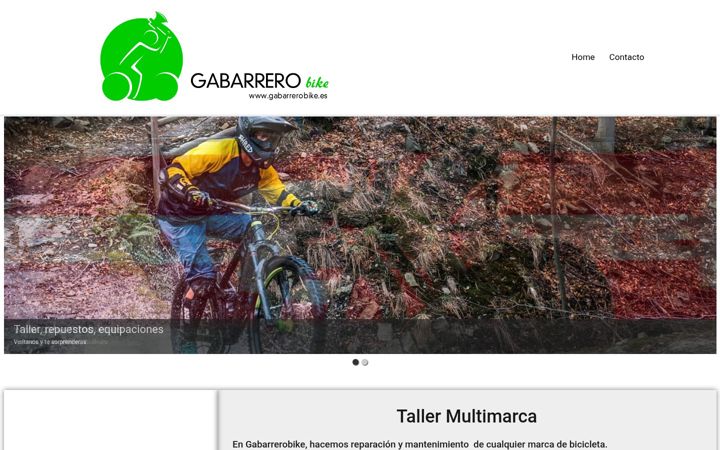 Screenshot of gabarrerobike.es