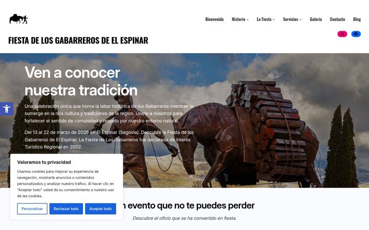 Screenshot of gabarreros.es