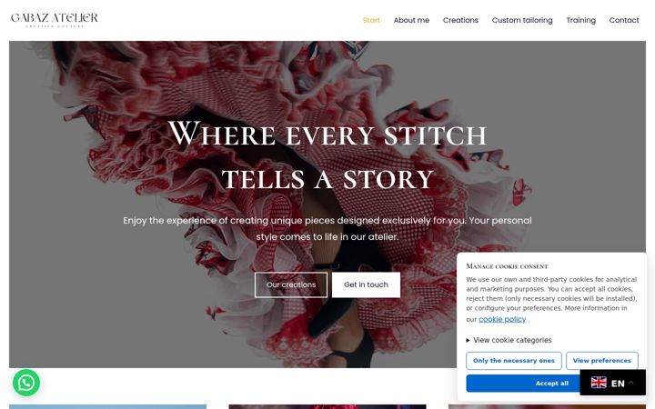 Screenshot of gabazatelier.com