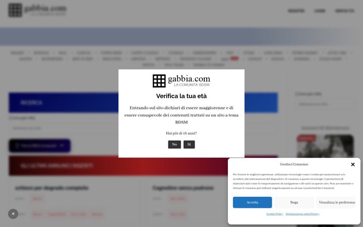 Screenshot of gabbia.com