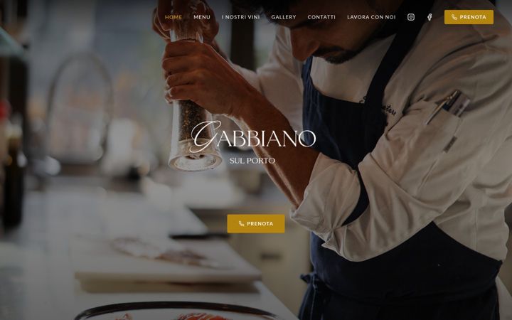 Screenshot of gabbianosulporto.it