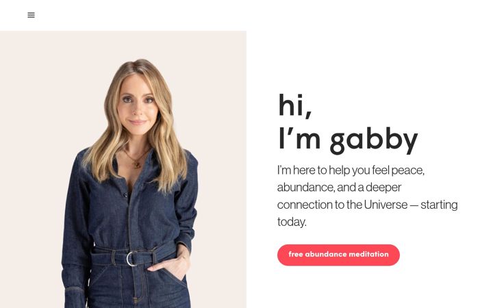 Screenshot of gabbybernstein.com