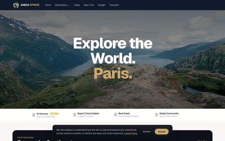 Screenshot of gabcasphere.com