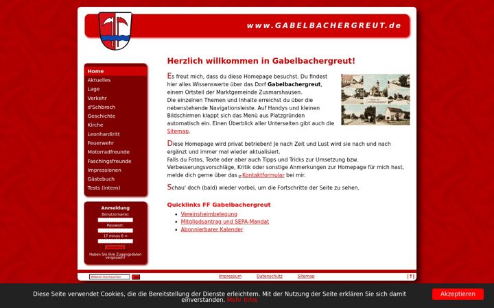 Screenshot of gabelbachergreut.de