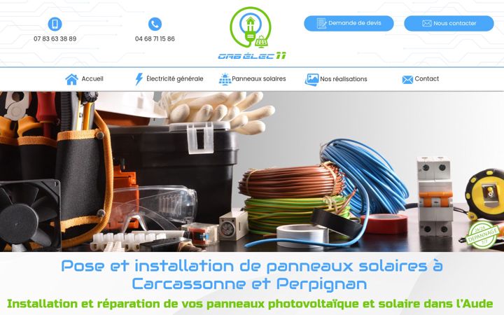Screenshot of gabelec11.fr