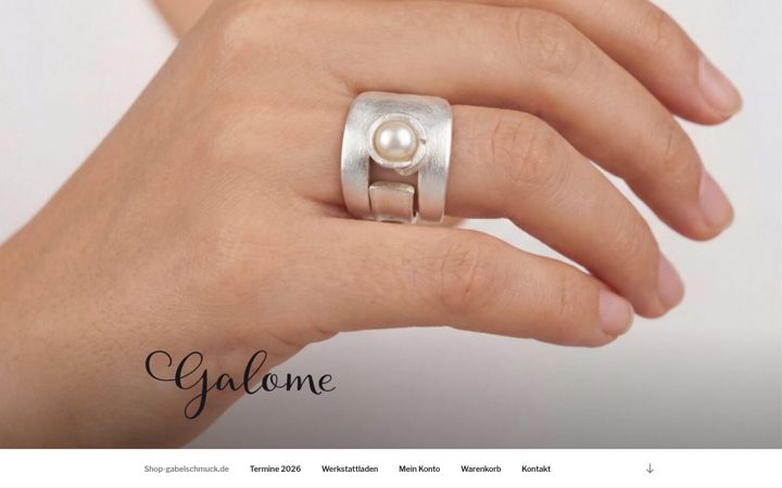 Snímek obrazovky gabelschmuck.de