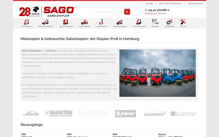 Snímek obrazovky gabelstapler-hamburg.de