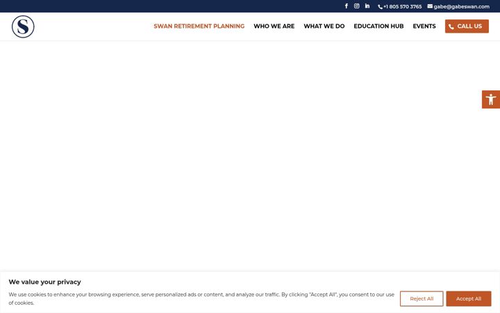 Screenshot of gabeswan.com