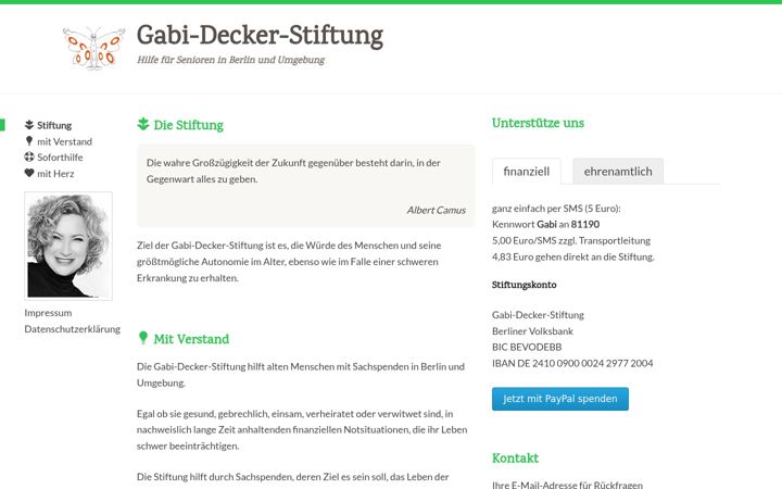 Snímek obrazovky gabi-decker-stiftung.de