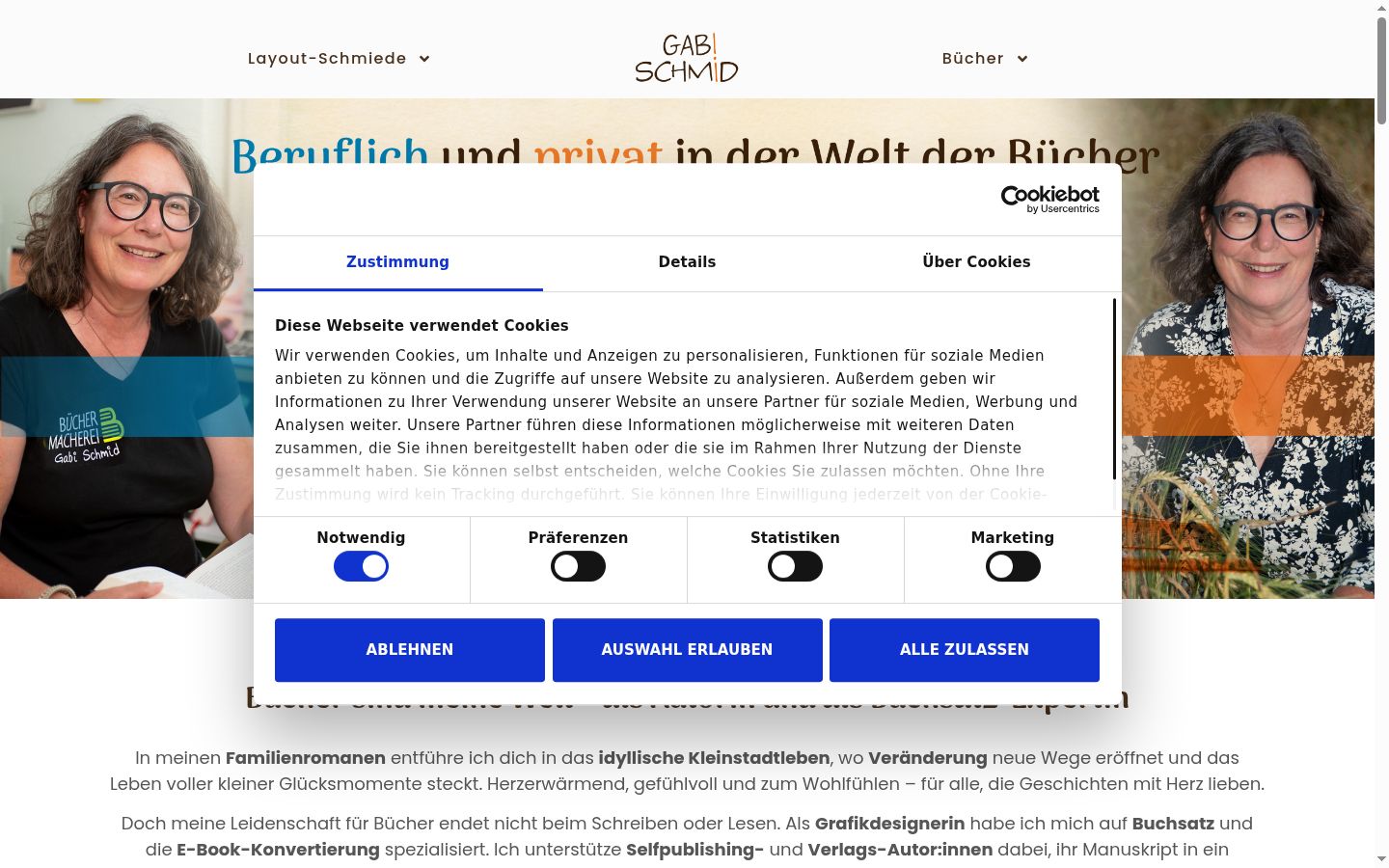 Screenshot tal-banner tal-kunsens muri qabel kwalunkwe interazzjoni