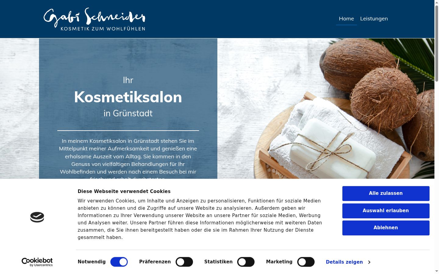 Screenshot tal-banner tal-kunsens muri qabel kwalunkwe interazzjoni
