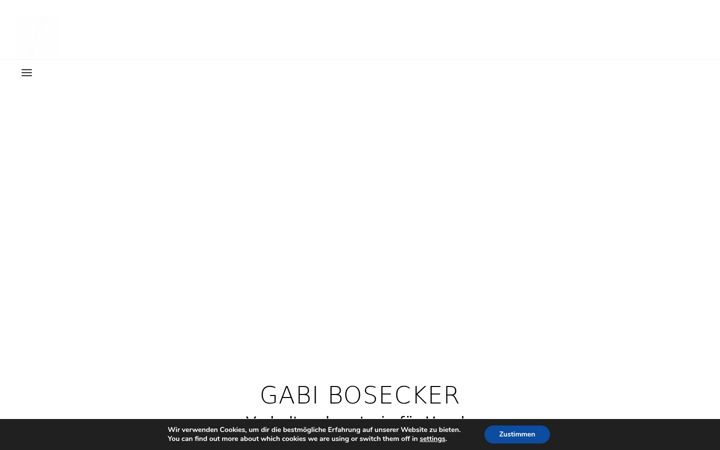 Screenshot van gabibosecker.de